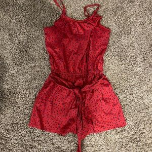 New red romper from Abercrombie kids
